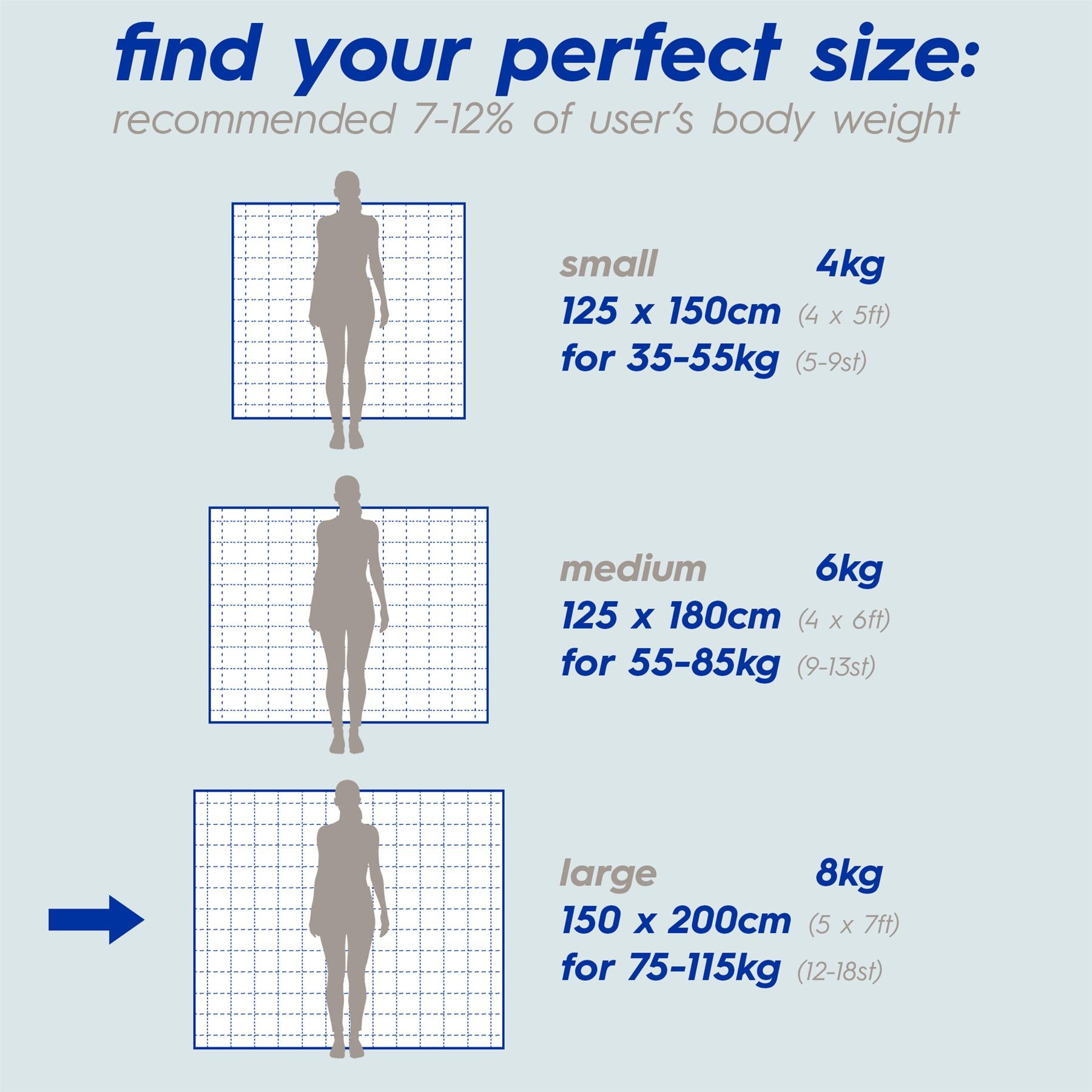 Weighted Blanket with Storage Bag - 150 x 200cm - 8kg - Pink