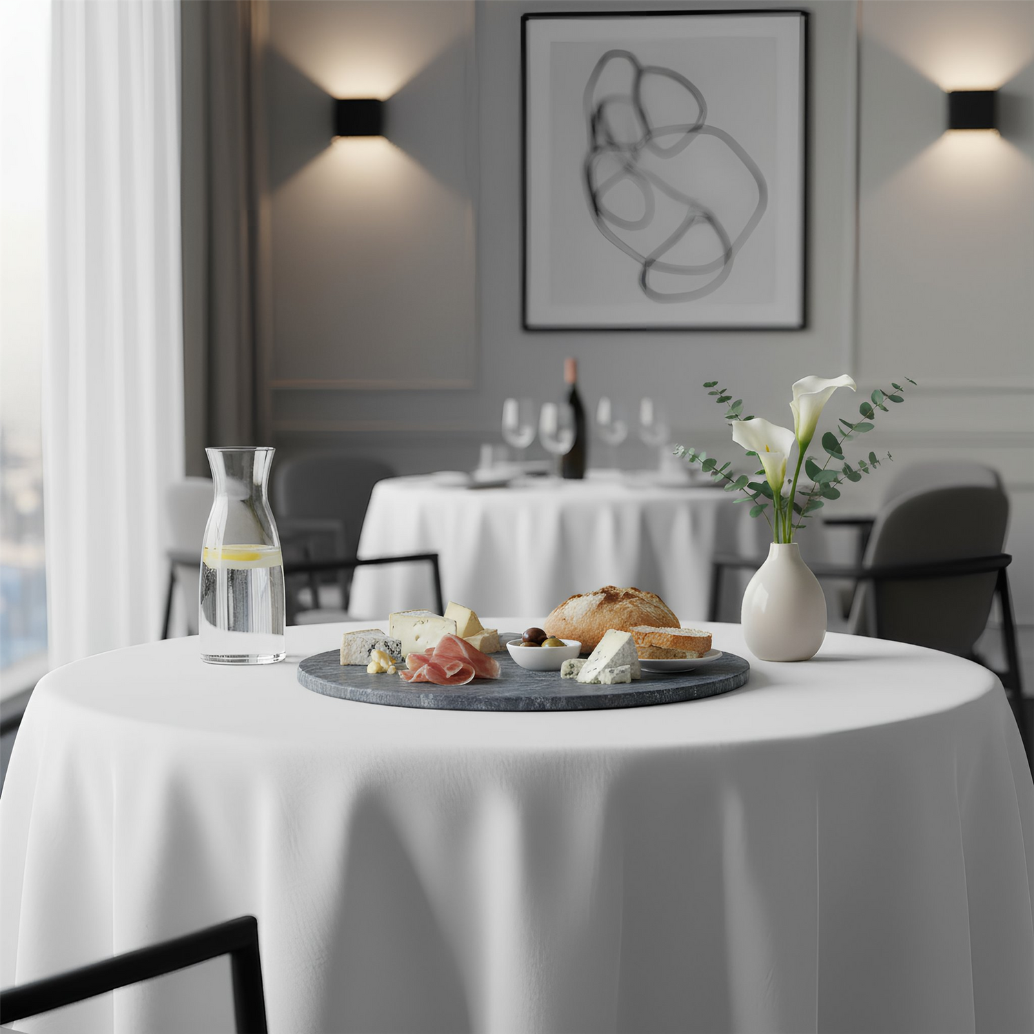 Marble Serving Board - 33cm - Black