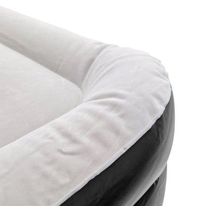 King Airbed with Removable Electric Pump - Black/Grey