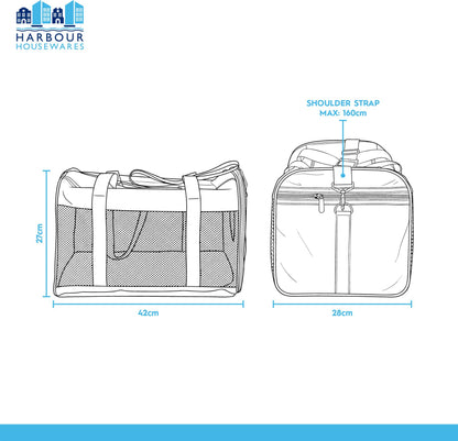 Foldable Cat Carrier - Small - Black