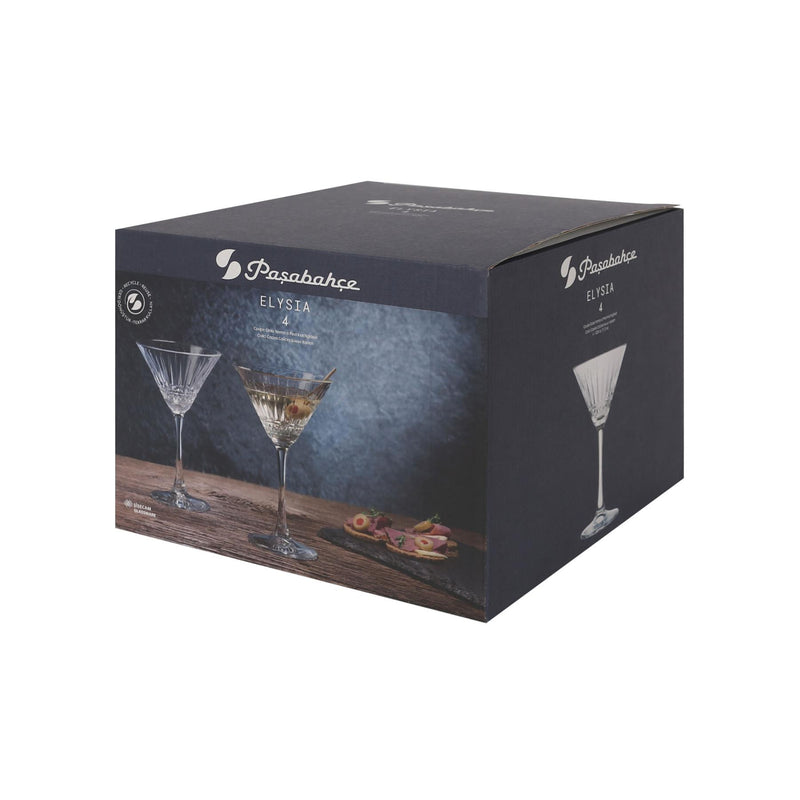 220ml Elysia Martini Glass - By Pasabahce