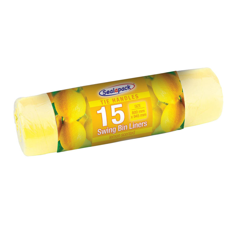 Swing Bin Liners - Lemon - Pack of 15 - By Sealapack