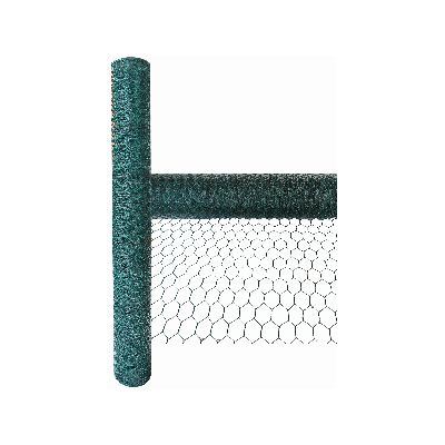 Green PVC Coated Galvanised Wire Garden Netting - 5m x 0.6m x 25mm - By Green Blade