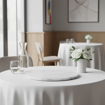 Marble Serving Board - 33cm - White