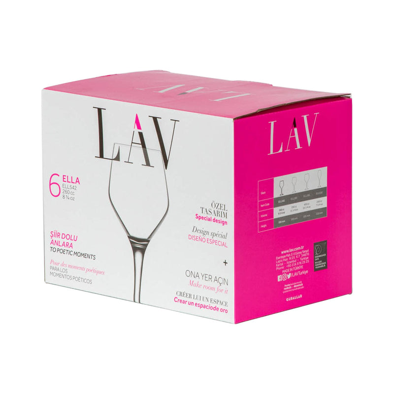 260ml Ella White Wine Glass - By LAV