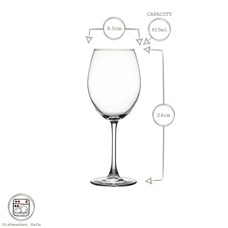 615ml Enoteca Wine Glass - By Pasabahce