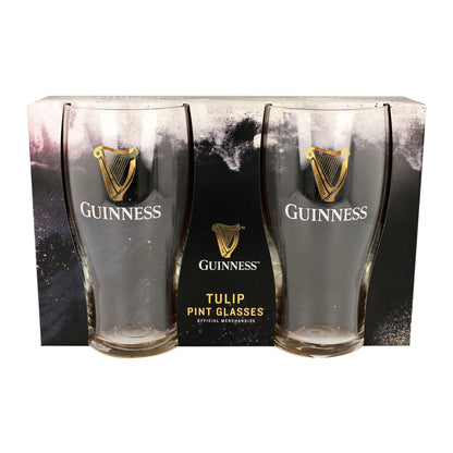 Guinness 2pc Tulip Pint Glass Set