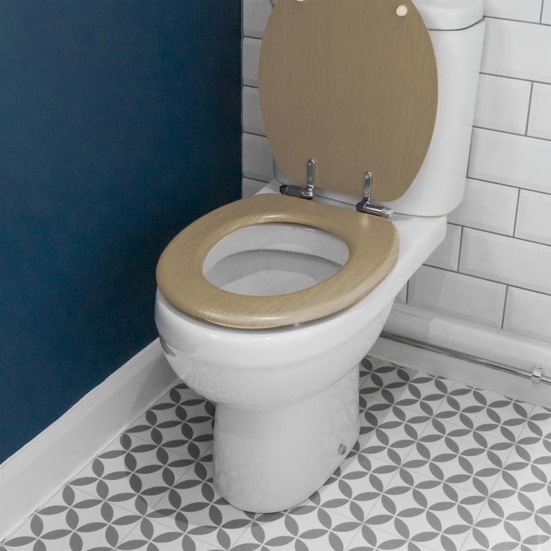 Soft Close Wooden Toilet Seat - By Harbour Housewares