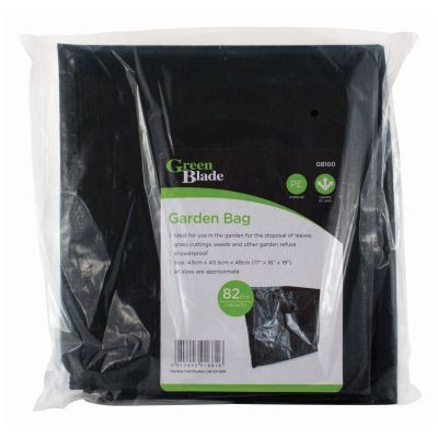 Black 82L Garden Waste Bag - By Green Blade