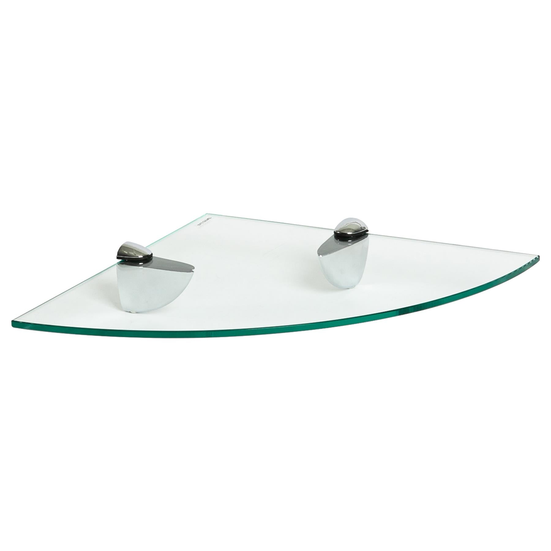 Floating Glass Corner Shelf - 30cm - By Harbour Housewares