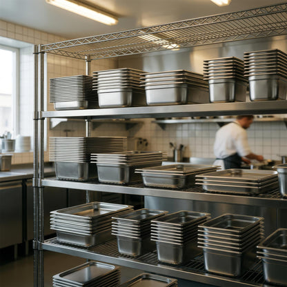 Stainless Steel Gastronorm Container - 1/2 40mm - 1.75L