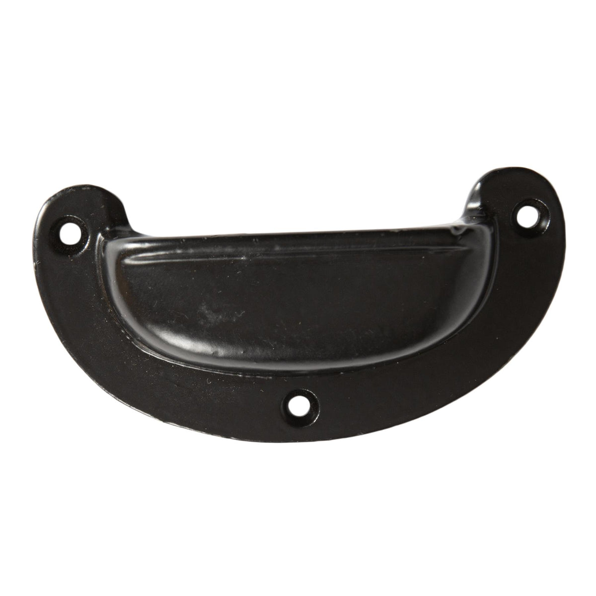 Wide Lipped Drawer Pull - W95 x H40mm - Black