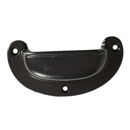 Wide Lipped Drawer Pull - W95 x H40mm - Black