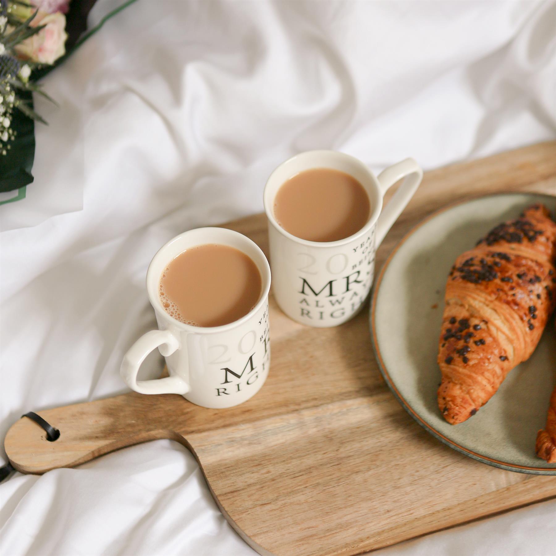 20th Anniversary New Bone China Mug Set - 300ml