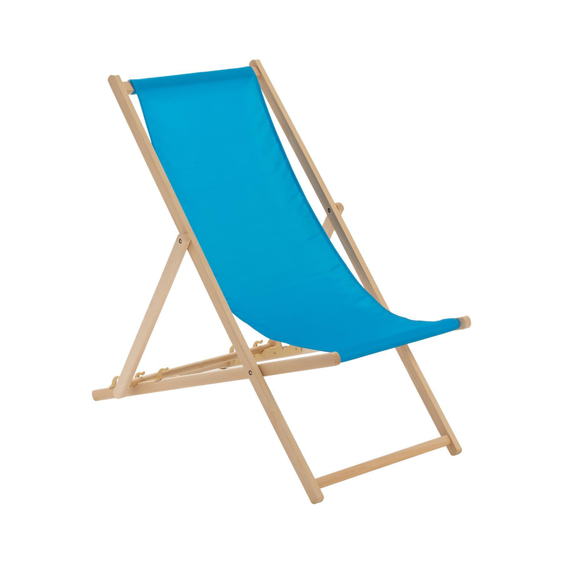 Harbour Housewares Beach Deck Chair - Light Blue