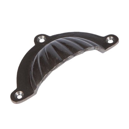 Fluted Drawer Pull - W95 x H50mm - Raw