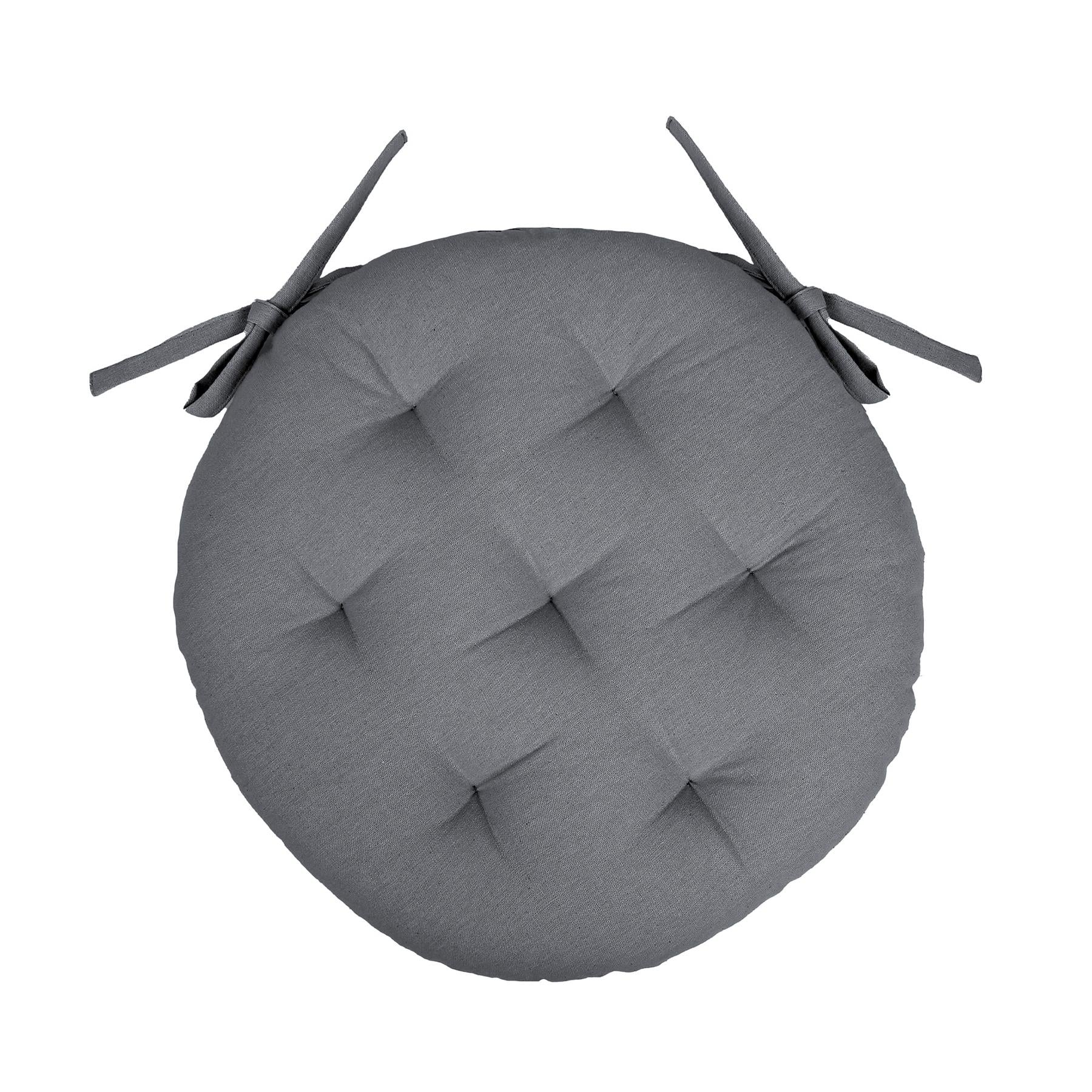 Round Seat Pad - 40 x 40cm - Grey