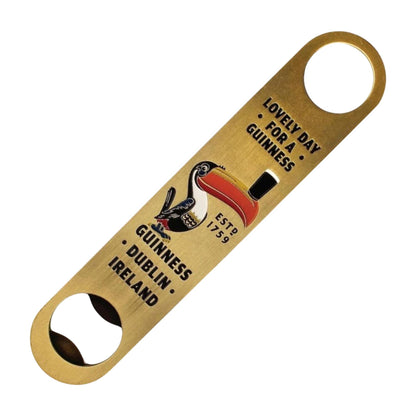 Toucan Barman Bottle Opener - 17.5cm - Gold