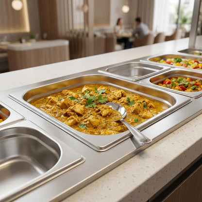 Stainless Steel Gastronorm Container - 1/2 150mm - 8.5L