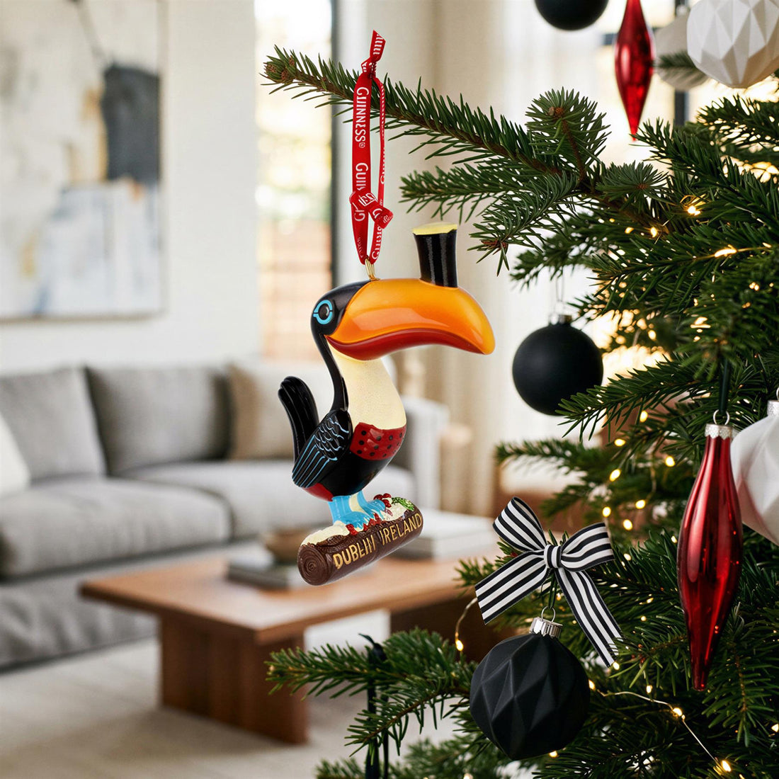 Guinness Toucan 3D Christmas Tree Decoration - Multi