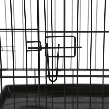 2 Door Metal Dog Crate with Removable Tray - Extra-Large