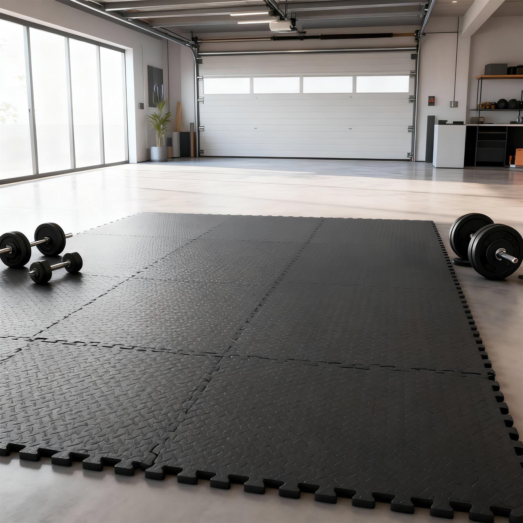 Interlocking Gym Flooring Mats - 60 x 60cm - Pack of 4