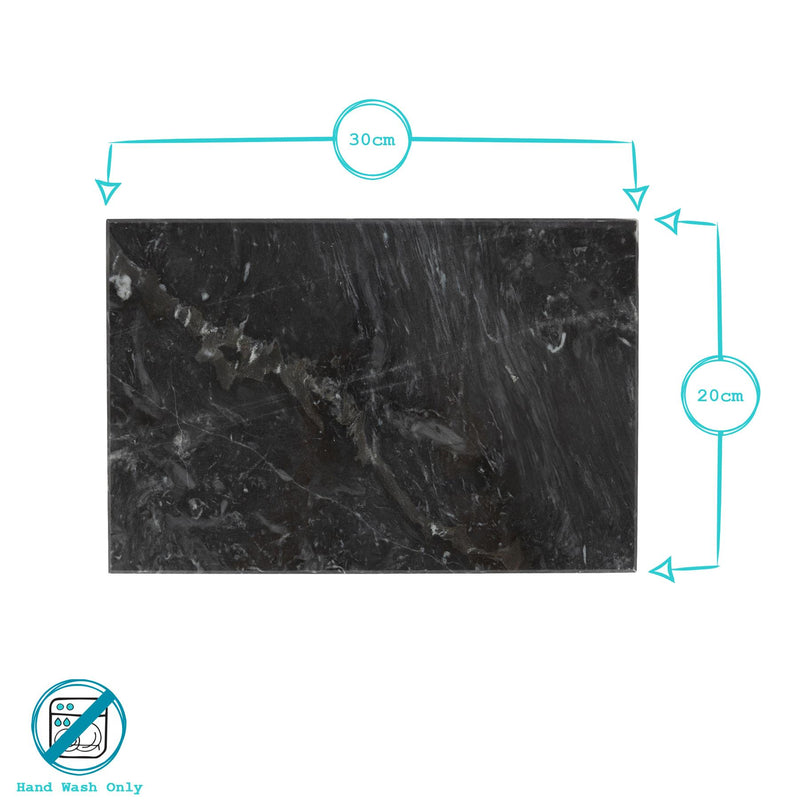 Rectangle Marble Chopping Board - 30cm x 20cm - By Argon Tableware