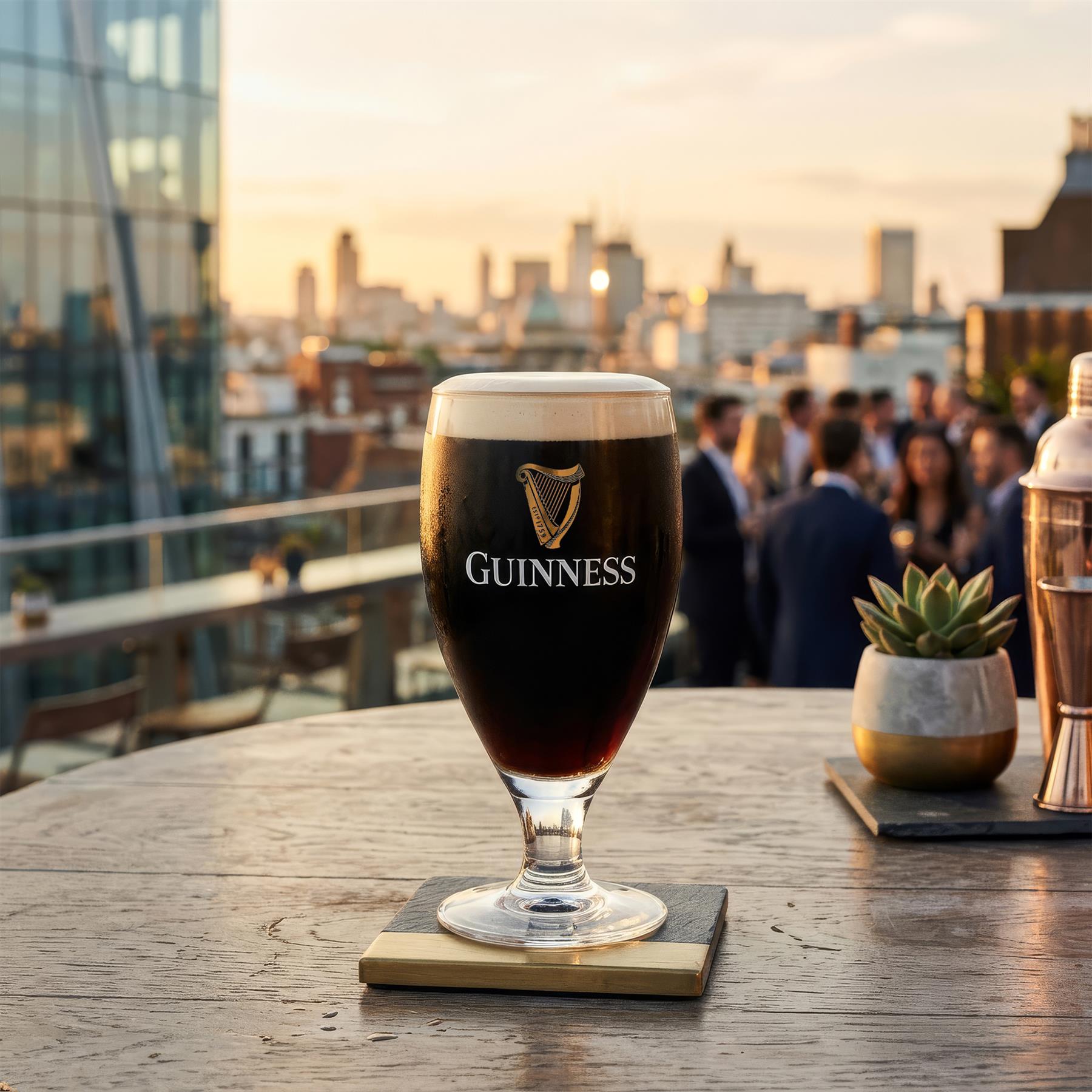 Guinness 2pc Stemmed Half Pint Glass Set