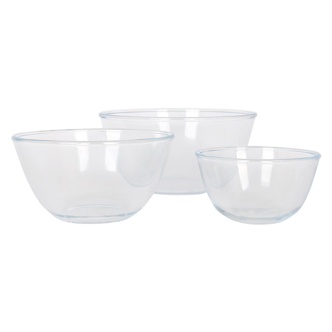 Glass Mixing Bowl Set - 3 Sizes