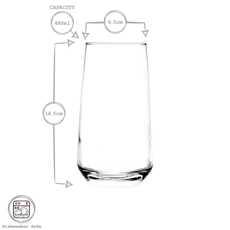 480ml Lal Highball Glass - By LAV