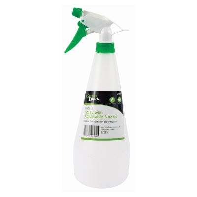 White 900ml Garden Sprayer &amp; Adjustable Nozzle - By Green Blade