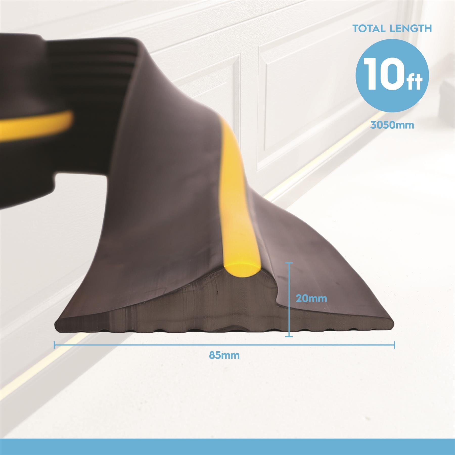 Universal Garage Door Seal Strip - 10ft / 3.05m