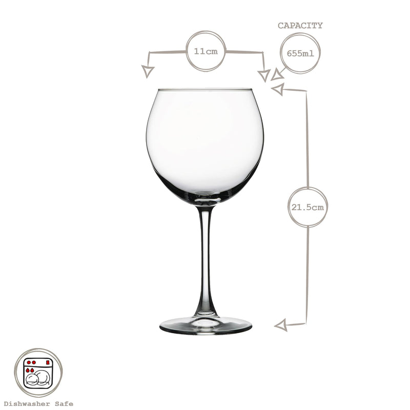 655ml Enoteca Wine Glass - By Pasabahce