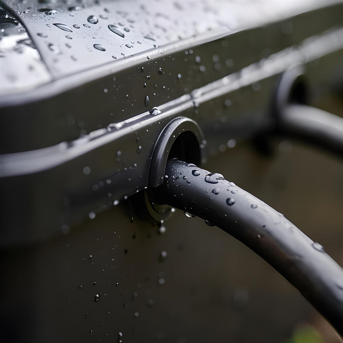 Weatherproof Outdoor Electrical Box - Large - Black