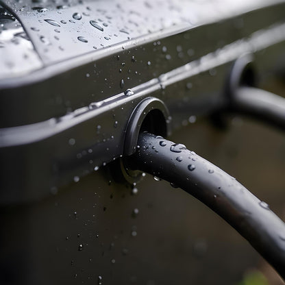 Weatherproof Outdoor Electrical Box - Large - Black