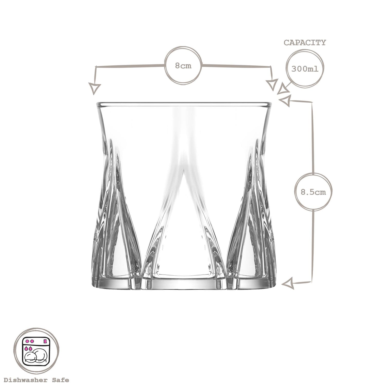 300ml Zoey Whisky Glass