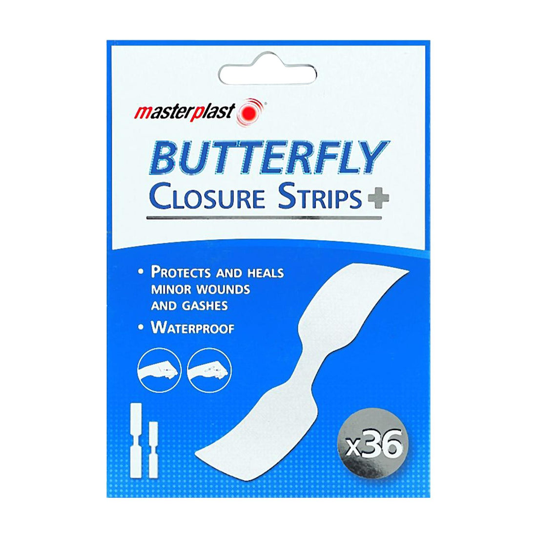 Butterfly Strips - White - Pack of 36 - By Masterplast