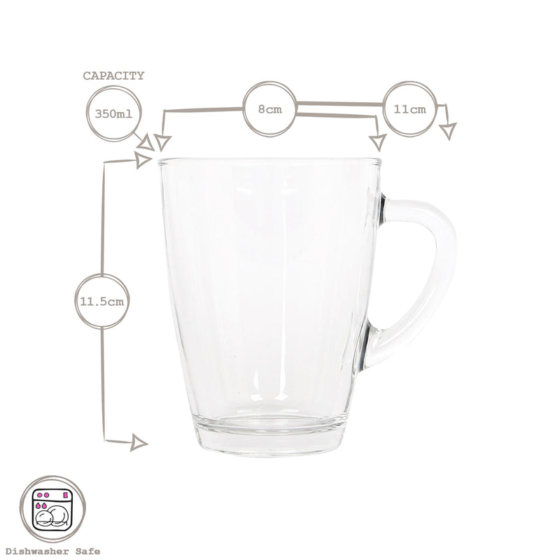 350ml Vega Glass Coffee Cup - By LAV