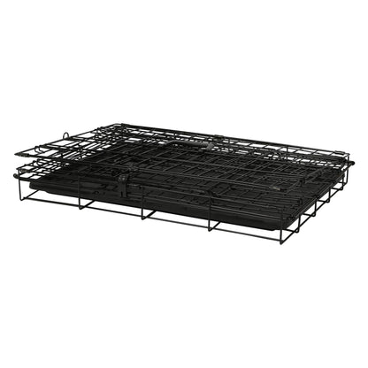 2 Door Metal Dog Crate with Removable Tray - Extra-Large