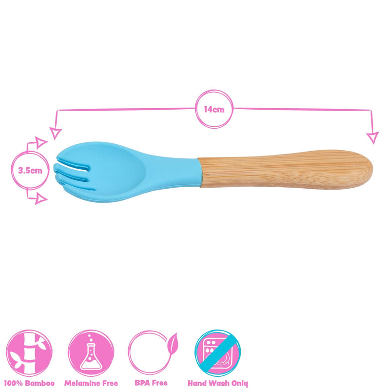 Bamboo Baby Weaning Fork with Silicone Tip - By Tiny Dining