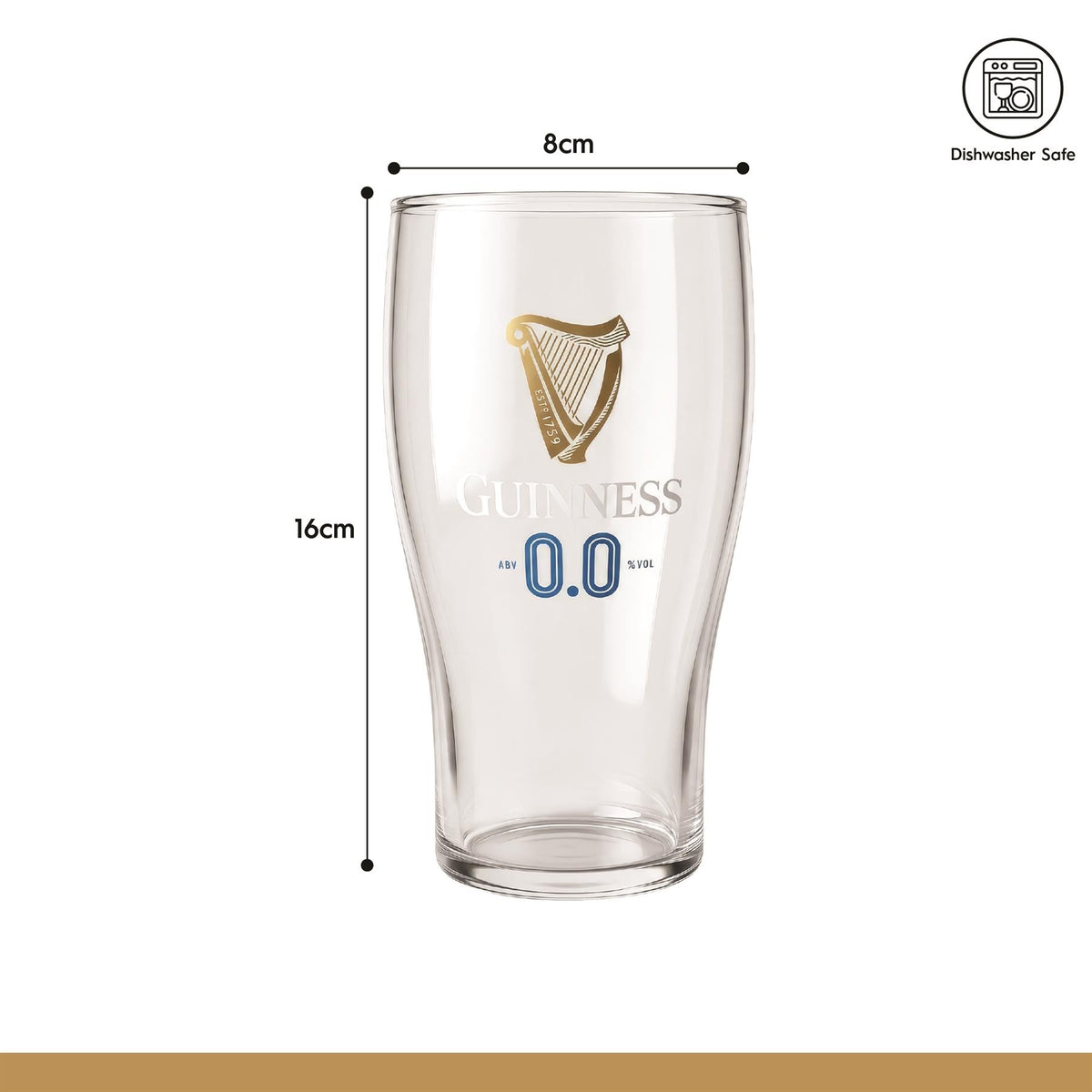 Guinness 2pc 0.0 Pint Glass Set