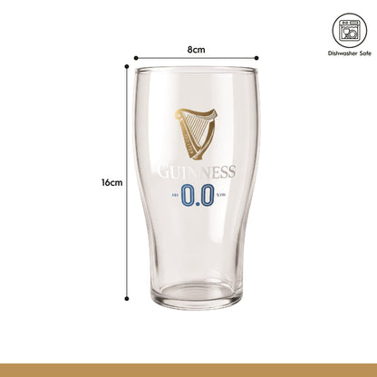 Guinness 2pc 0.0 Pint Glass Set