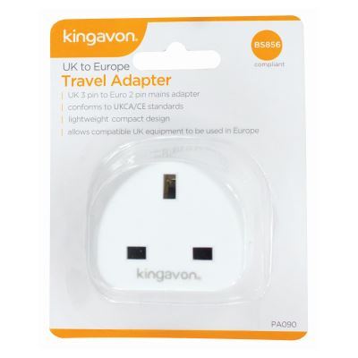 UK to EU Travel Adaptor - By Kingavon