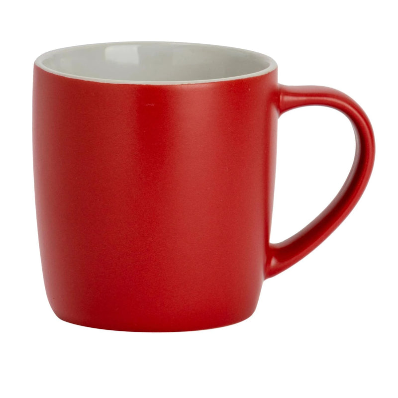 Argon Tableware Contemporary Coffee Mug - Red Matt - 350ml
