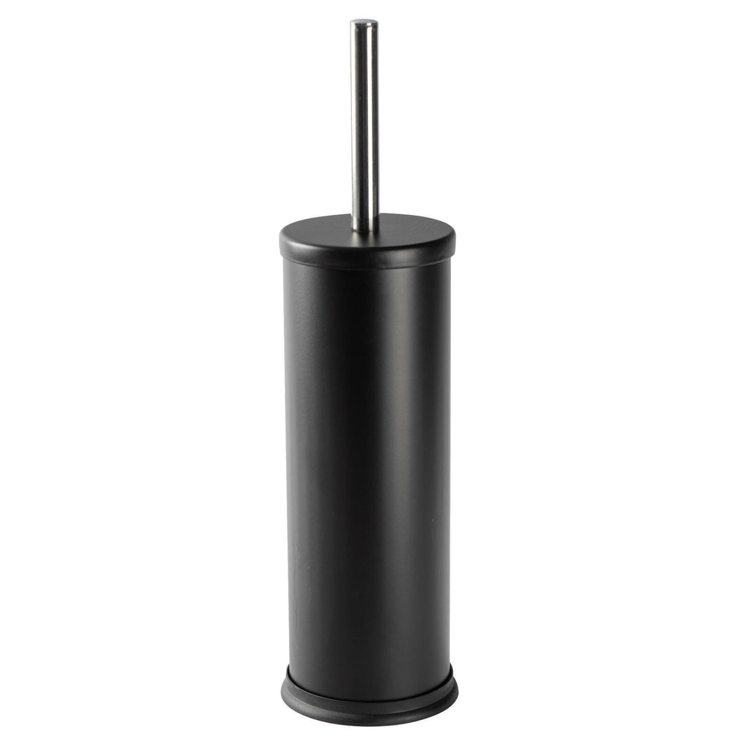 Harbour Housewares Steel Bathroom Toilet Brush &amp; Holder - Black Matt