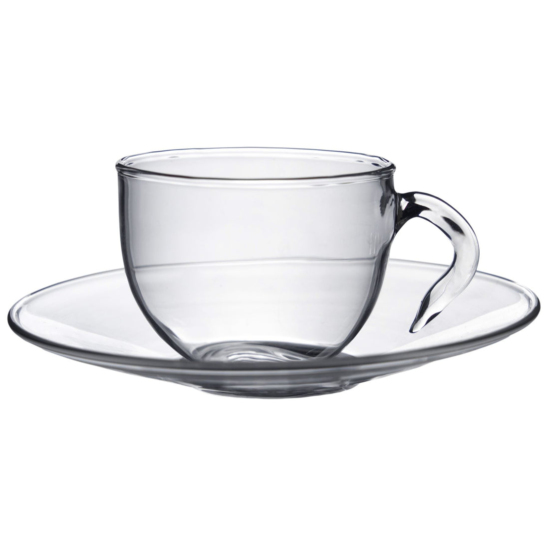 Argon Tableware Minimus Espresso Glass Cup and Saucer