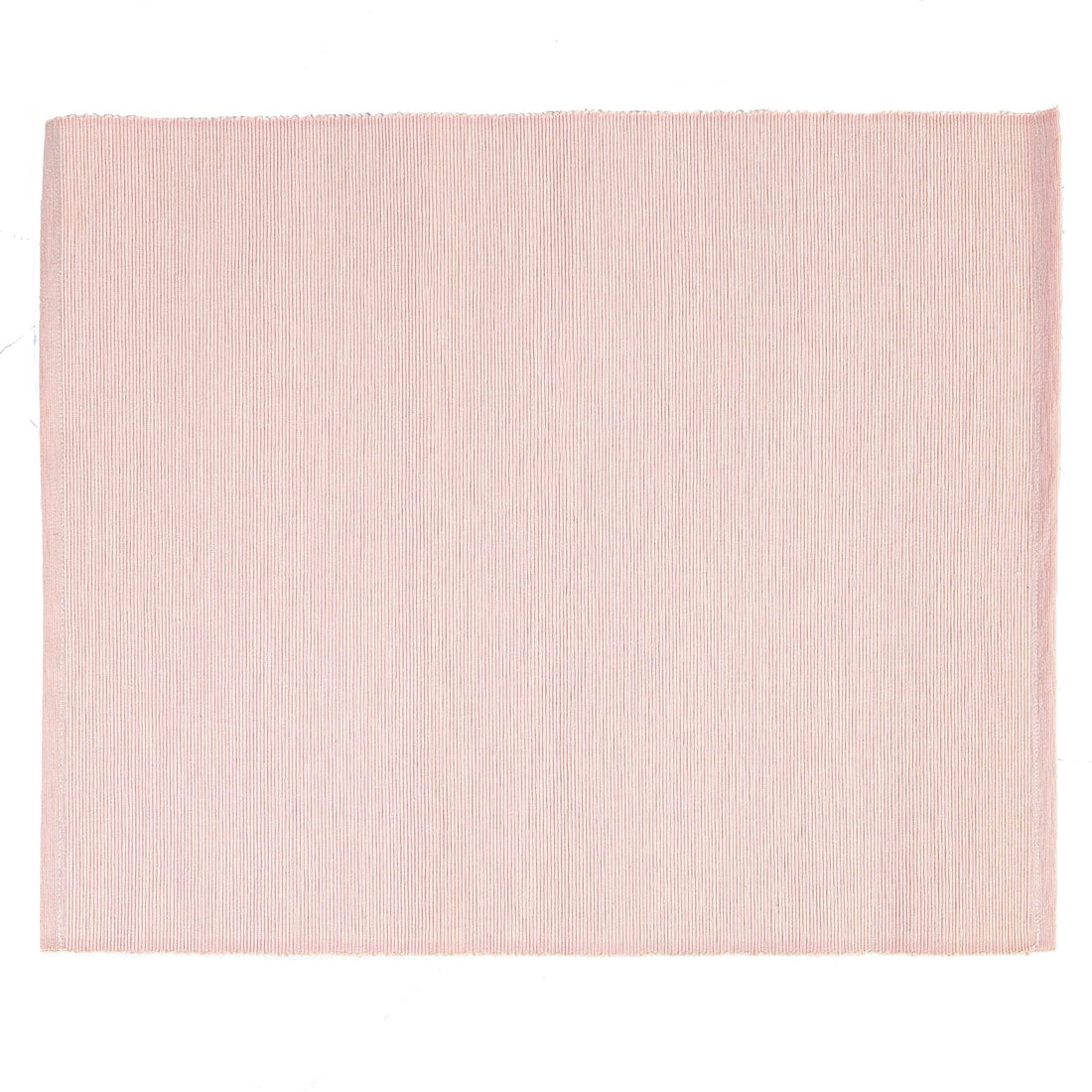 Nicola Spring Ribbed Cotton Placemat - Baby Pink