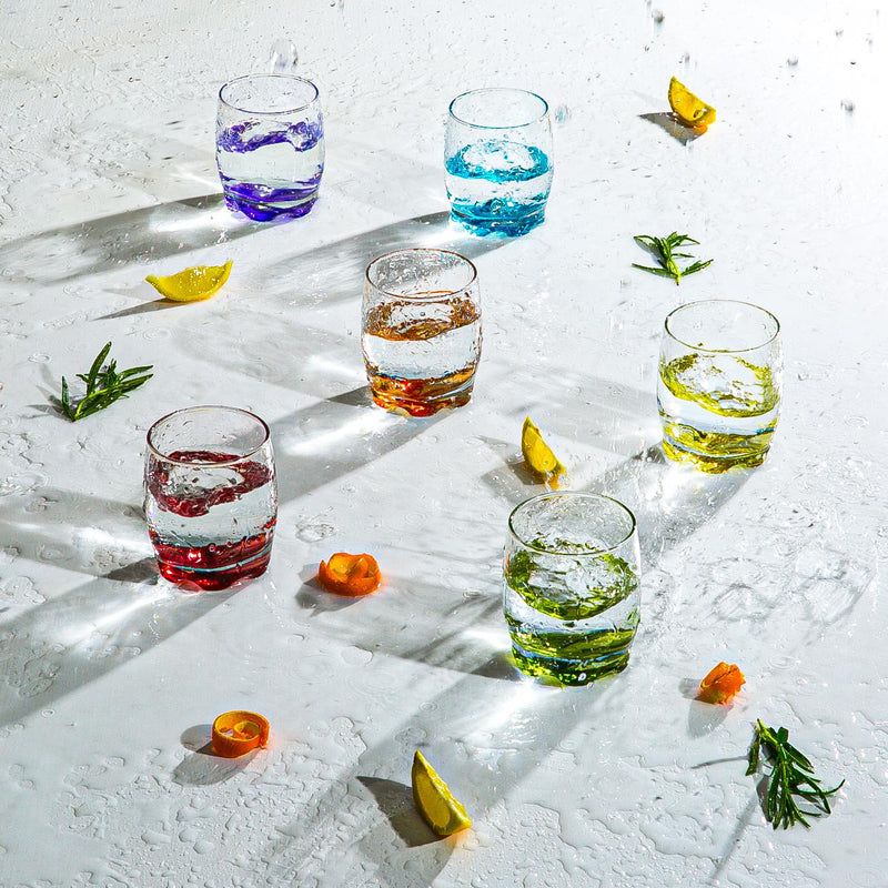 Adora 290ml Multicolour Whisky Glass - By LAV