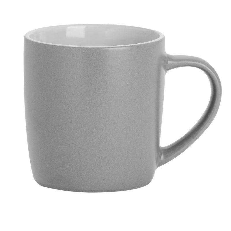 Argon Tableware Contemporary Coffee Mug - Grey Matt - 350ml
