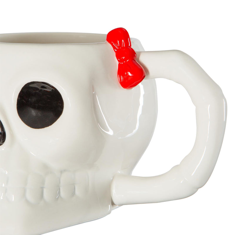 750ml Halloween Skull Stoneware Mug - By Fax Potato